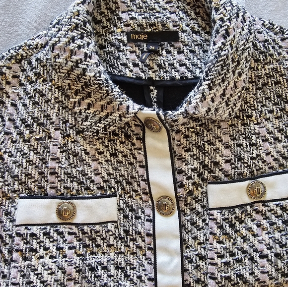 MAJE Renatola Tweed Shirt Dress (Pre-loved) - Picture 6 of 15